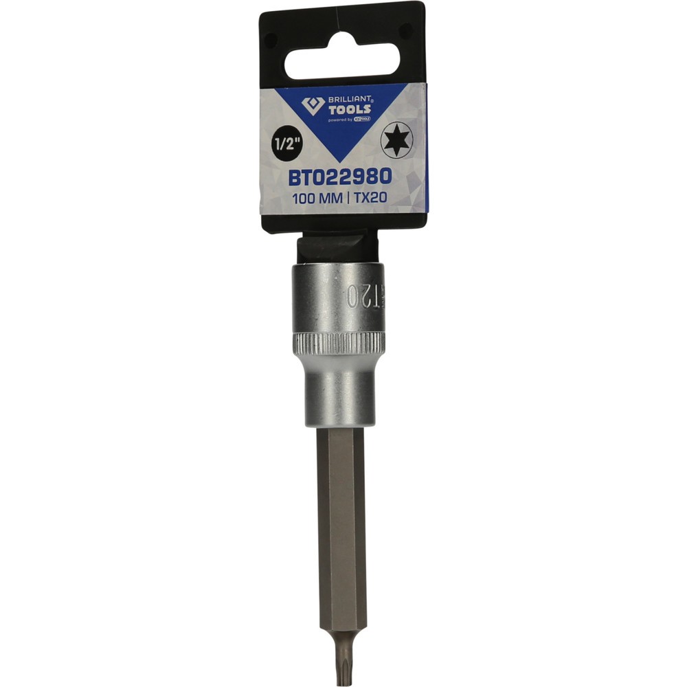 Produktabbildung Nr. 6: BRILLIANT TOOLS 1/2" Torx-Bit-Stecknuss, 100 mm lang, T20