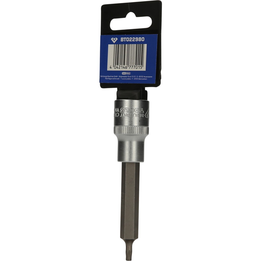 Produktabbildung Nr. 8: BRILLIANT TOOLS 1/2" Torx-Bit-Stecknuss, 100 mm lang, T20