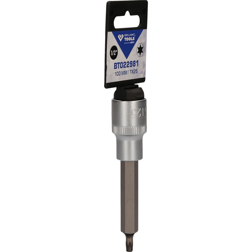 Produktabbildung Nr. 8: BRILLIANT TOOLS 1/2" Torx-Bit-Stecknuss, 100 mm lang, T25