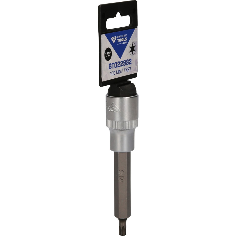 Produktabbildung Nr. 8: BRILLIANT TOOLS 1/2" Torx-Bit-Stecknuss, 100 mm lang, T27