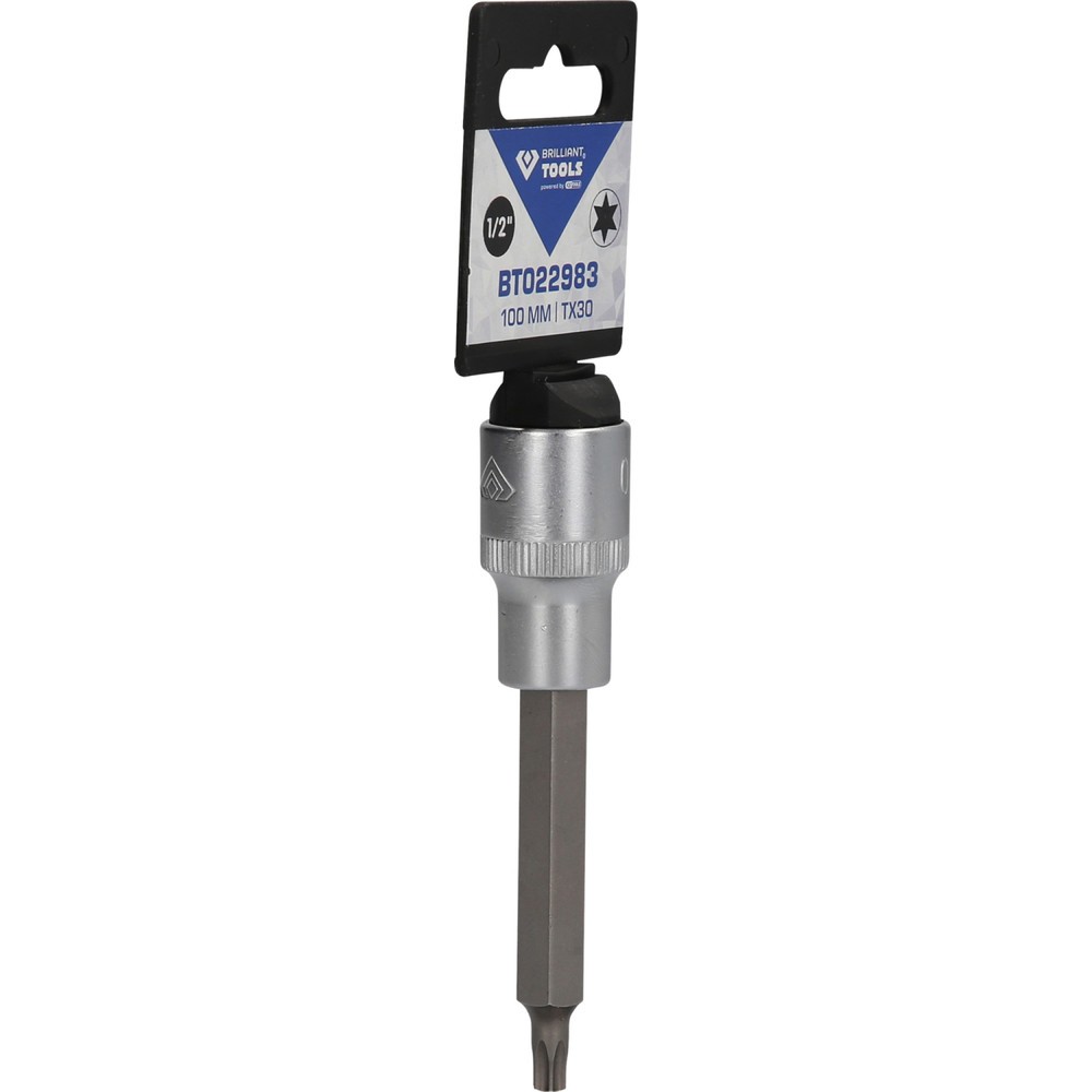 Produktabbildung Nr. 8: BRILLIANT TOOLS 1/2" Torx-Bit-Stecknuss, 100 mm lang, T30