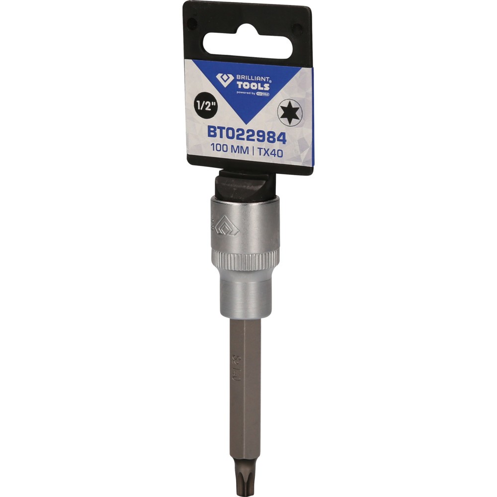 Produktabbildung Nr. 5: BRILLIANT TOOLS 1/2" Torx-Bit-Stecknuss, 100 mm lang, T40