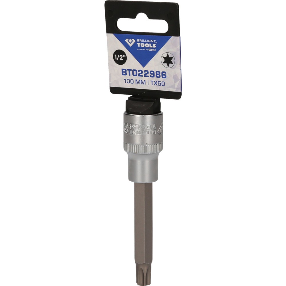 Produktabbildung Nr. 5: BRILLIANT TOOLS 1/2" Torx-Bit-Stecknuss, 100 mm lang, T50