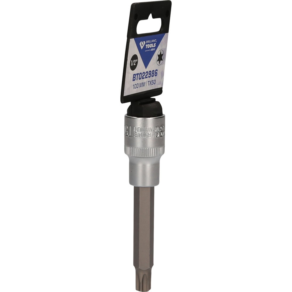 Produktabbildung Nr. 8: BRILLIANT TOOLS 1/2" Torx-Bit-Stecknuss, 100 mm lang, T50