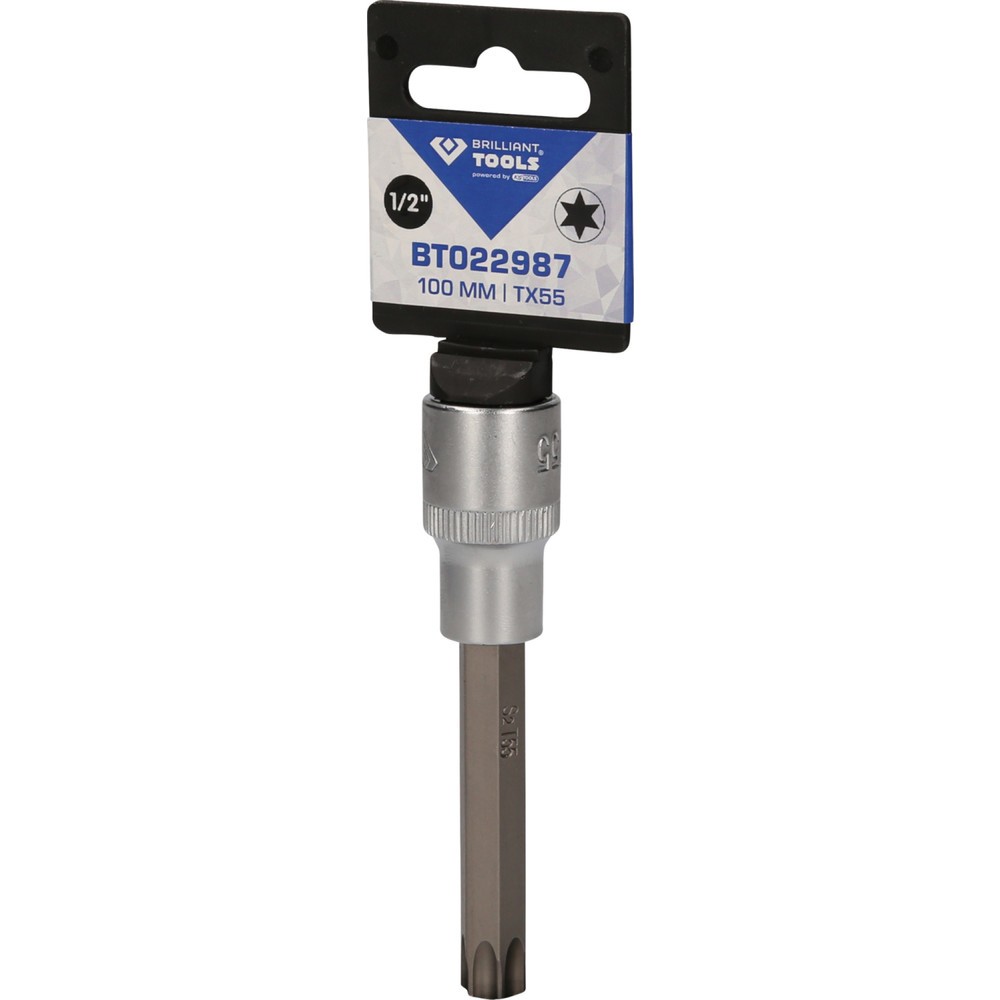 Produktabbildung Nr. 5: BRILLIANT TOOLS 1/2" Torx-Bit-Stecknuss, 100 mm lang, T55