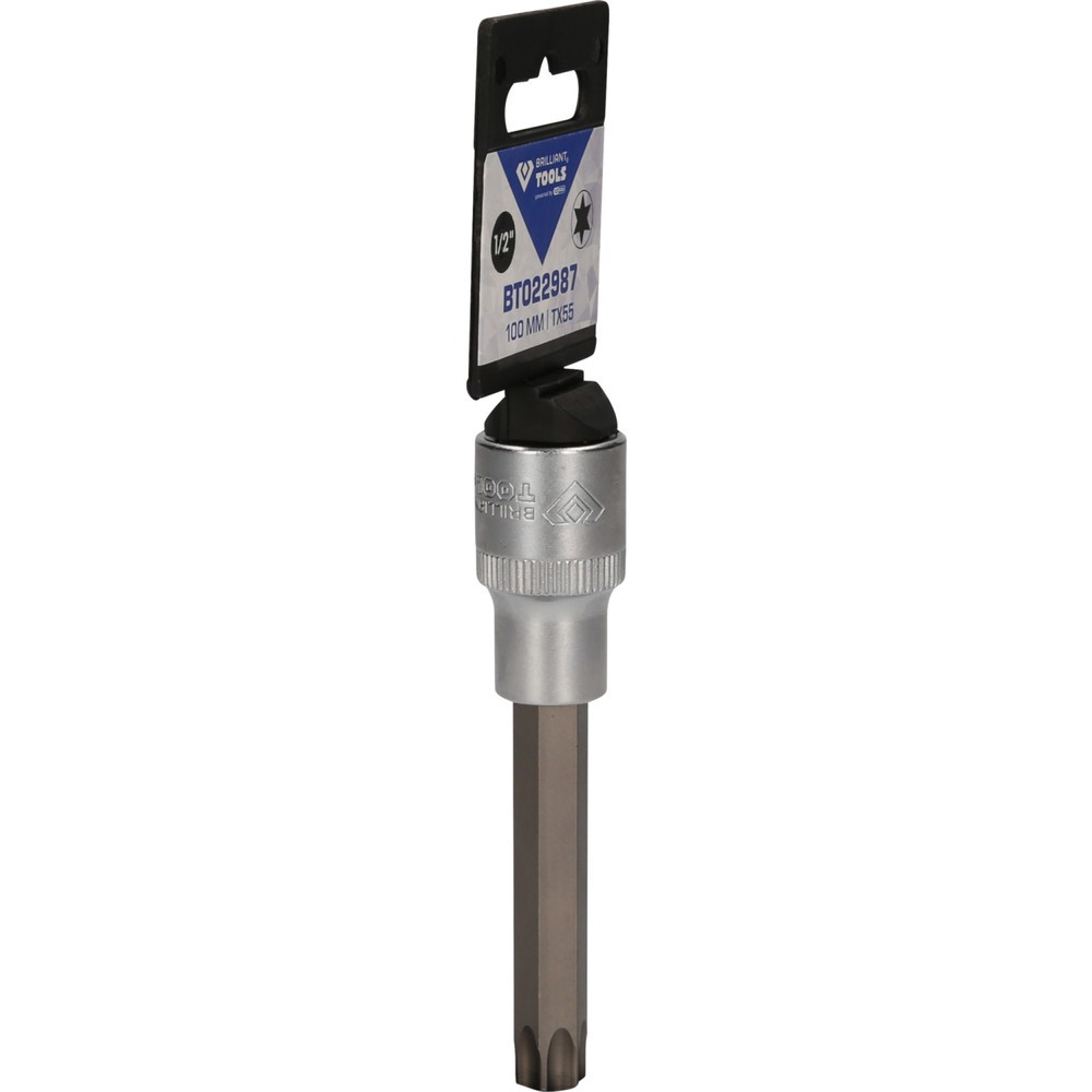 Produktabbildung Nr. 8: BRILLIANT TOOLS 1/2" Torx-Bit-Stecknuss, 100 mm lang, T55