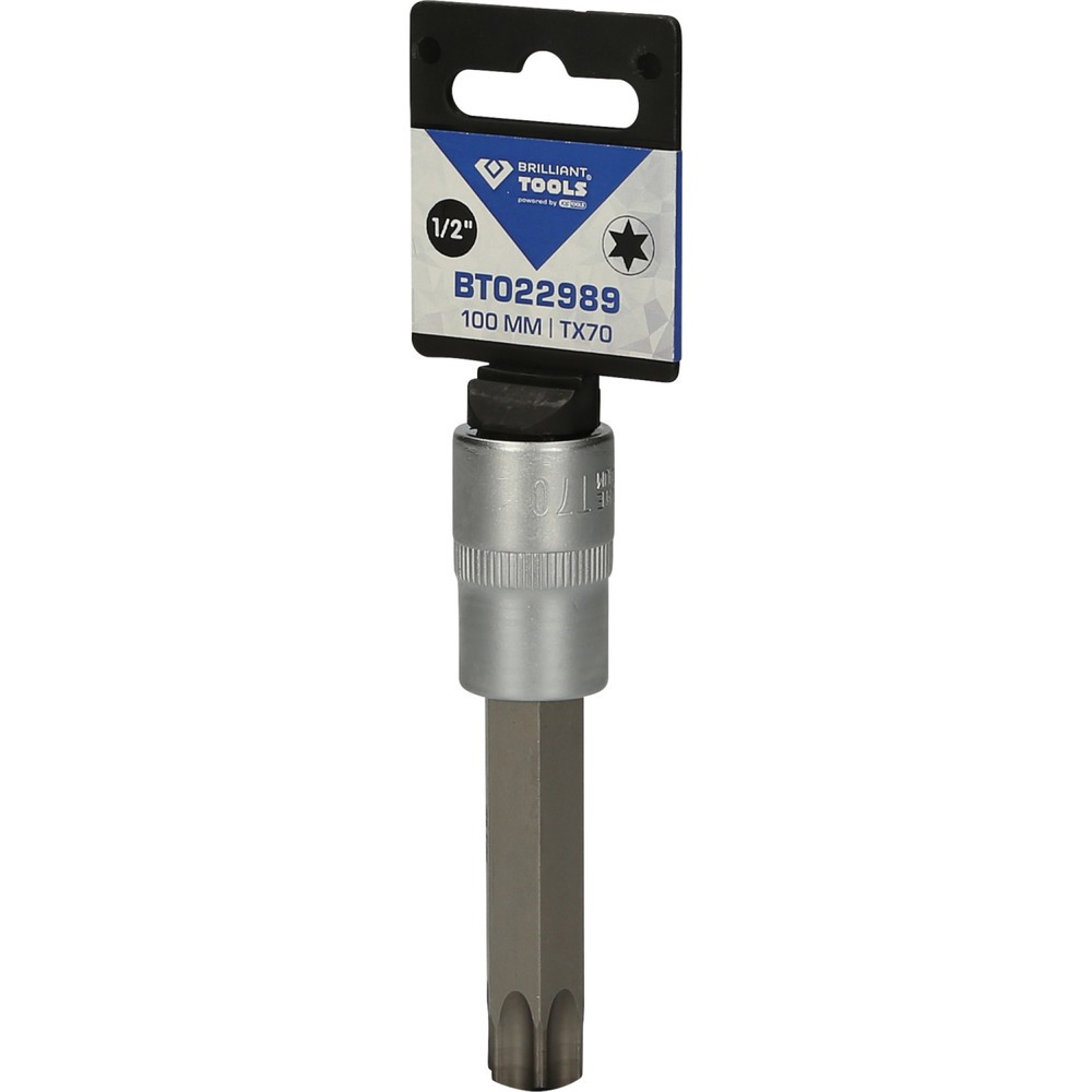 Produktabbildung Nr. 5: BRILLIANT TOOLS 1/2" Torx-Bit-Stecknuss, 100 mm lang, T70