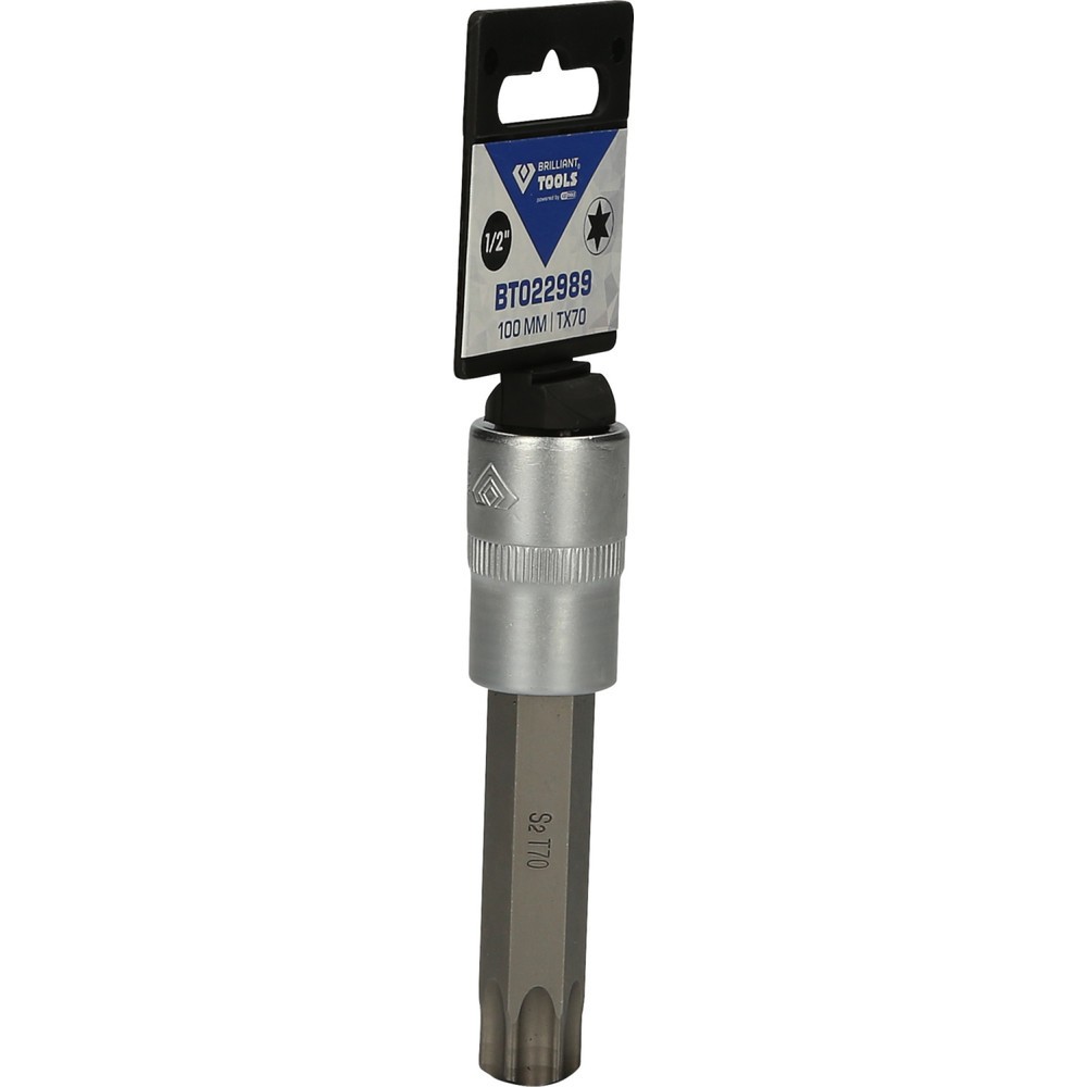 Produktabbildung Nr. 8: BRILLIANT TOOLS 1/2" Torx-Bit-Stecknuss, 100 mm lang, T70
