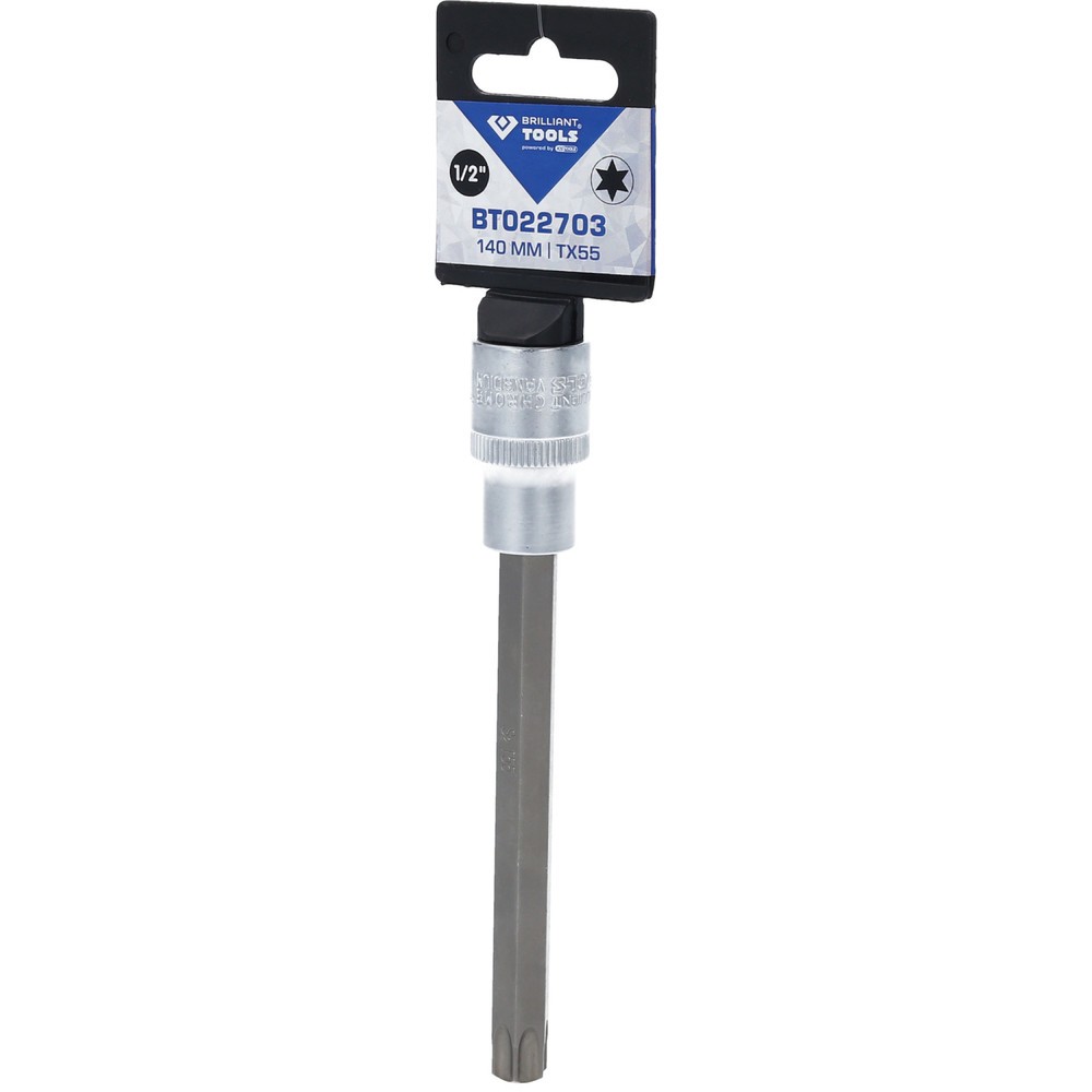 Produktabbildung Nr. 6: BRILLIANT TOOLS 1/2" Torx-Bit-Stecknuss, 140 mm lang, T55