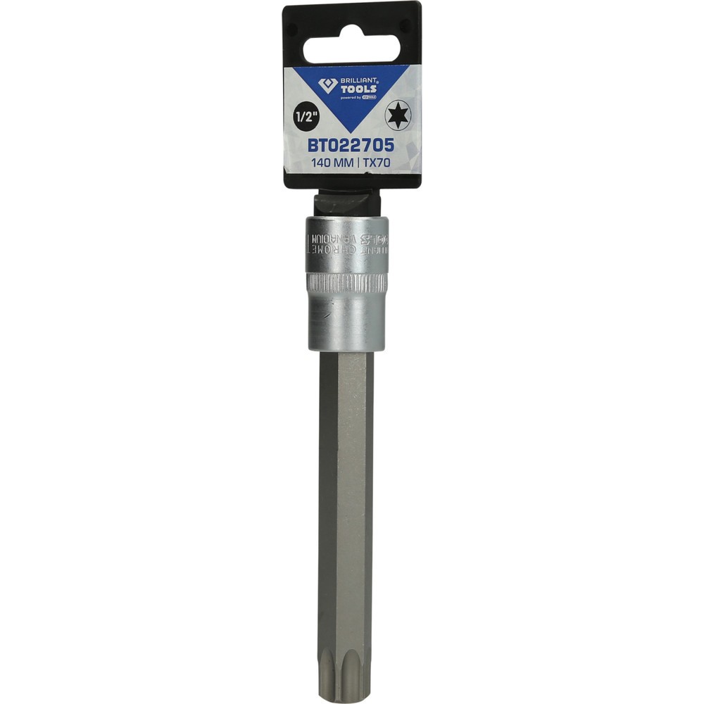Produktabbildung Nr. 5: BRILLIANT TOOLS 1/2" Torx-Bit-Stecknuss, 140 mm lang, T70
