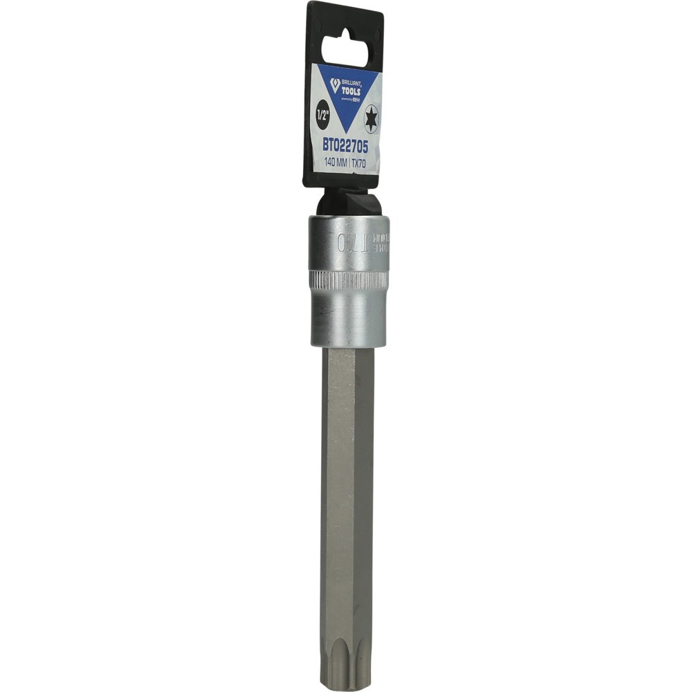Produktabbildung Nr. 8: BRILLIANT TOOLS 1/2" Torx-Bit-Stecknuss, 140 mm lang, T70