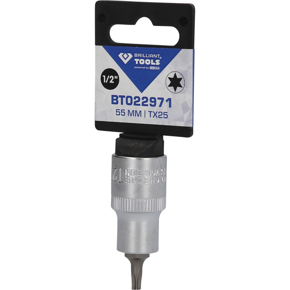 Produktabbildung Nr. 5: BRILLIANT TOOLS 1/2" Torx-Bit-Stecknuss, 55 mm lang, T25