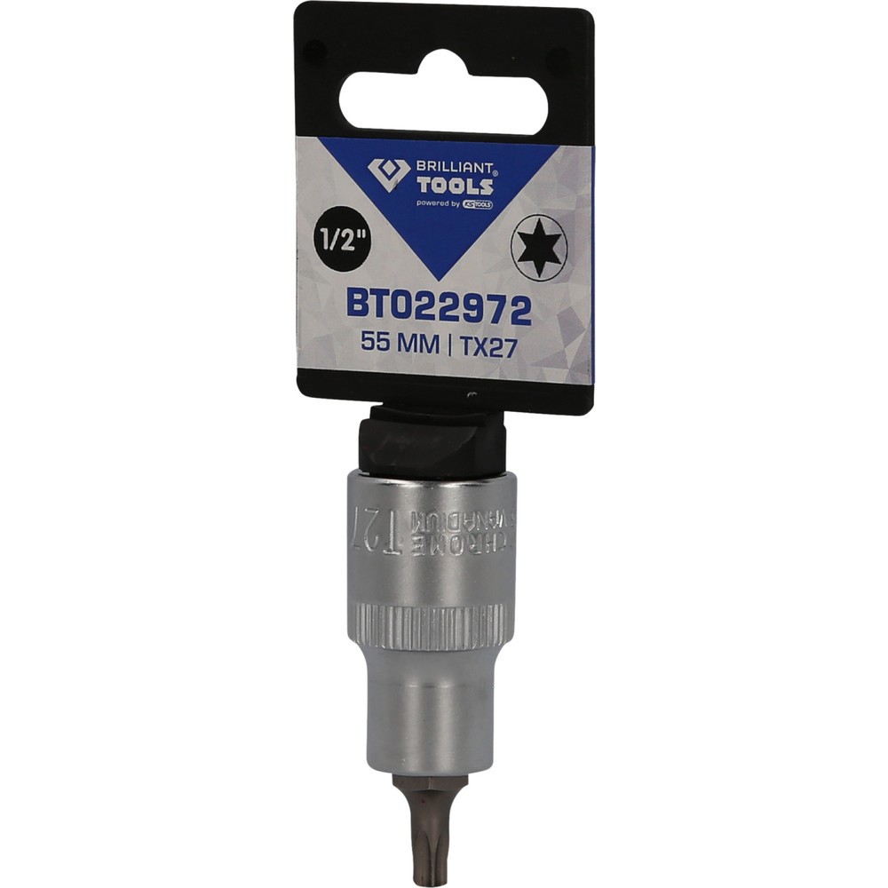 Produktabbildung Nr. 5: BRILLIANT TOOLS 1/2" Torx-Bit-Stecknuss, 55 mm lang, T27