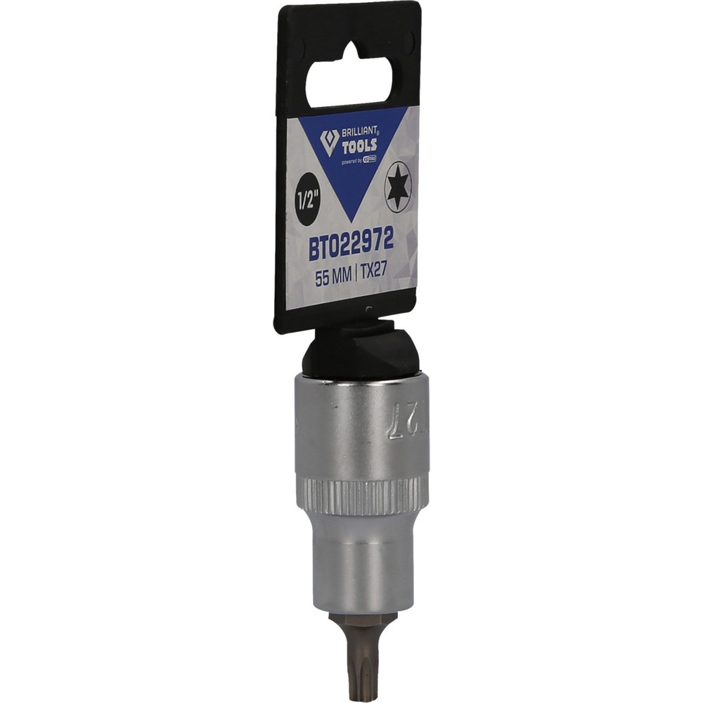 Produktabbildung Nr. 8: BRILLIANT TOOLS 1/2" Torx-Bit-Stecknuss, 55 mm lang, T27