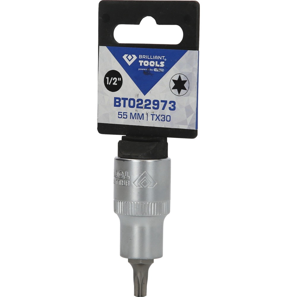 Produktabbildung Nr. 5: BRILLIANT TOOLS 1/2" Torx-Bit-Stecknuss, 55 mm lang, T30