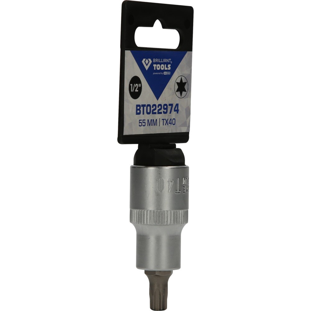 Produktabbildung Nr. 8: BRILLIANT TOOLS 1/2" Torx-Bit-Stecknuss, 55 mm lang, T40