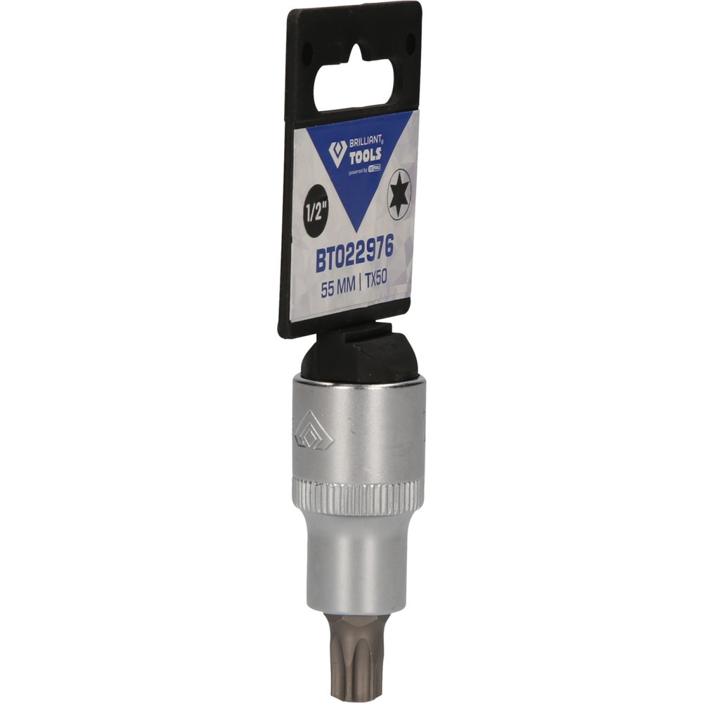 Produktabbildung Nr. 8: BRILLIANT TOOLS 1/2" Torx-Bit-Stecknuss, 55 mm lang, T50