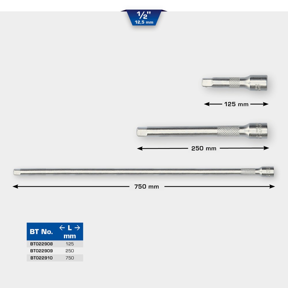 Produktabbildung Nr. 11: BRILLIANT TOOLS 1/2" Verlängerung, 250 mm