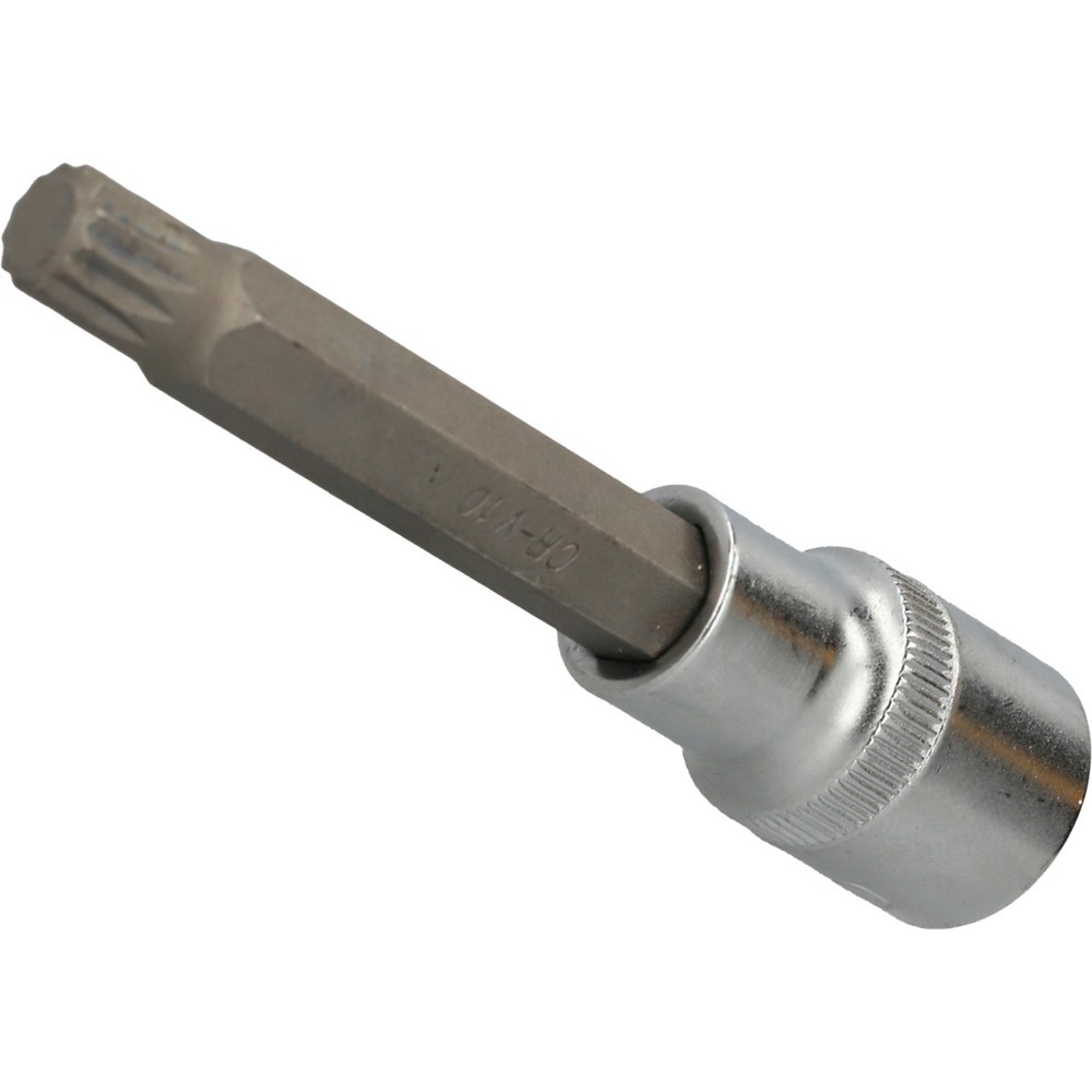 Produktabbildung: BRILLIANT TOOLS 1/2" Vielzahn-Bit-Stecknuss, 100 mm lang, M14