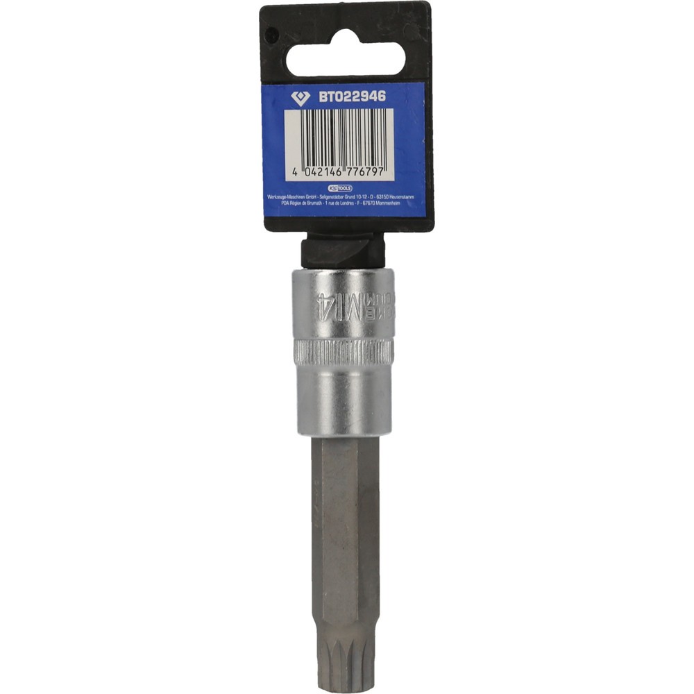 Produktabbildung Nr. 8: BRILLIANT TOOLS 1/2" Vielzahn-Bit-Stecknuss, 100 mm lang, M14