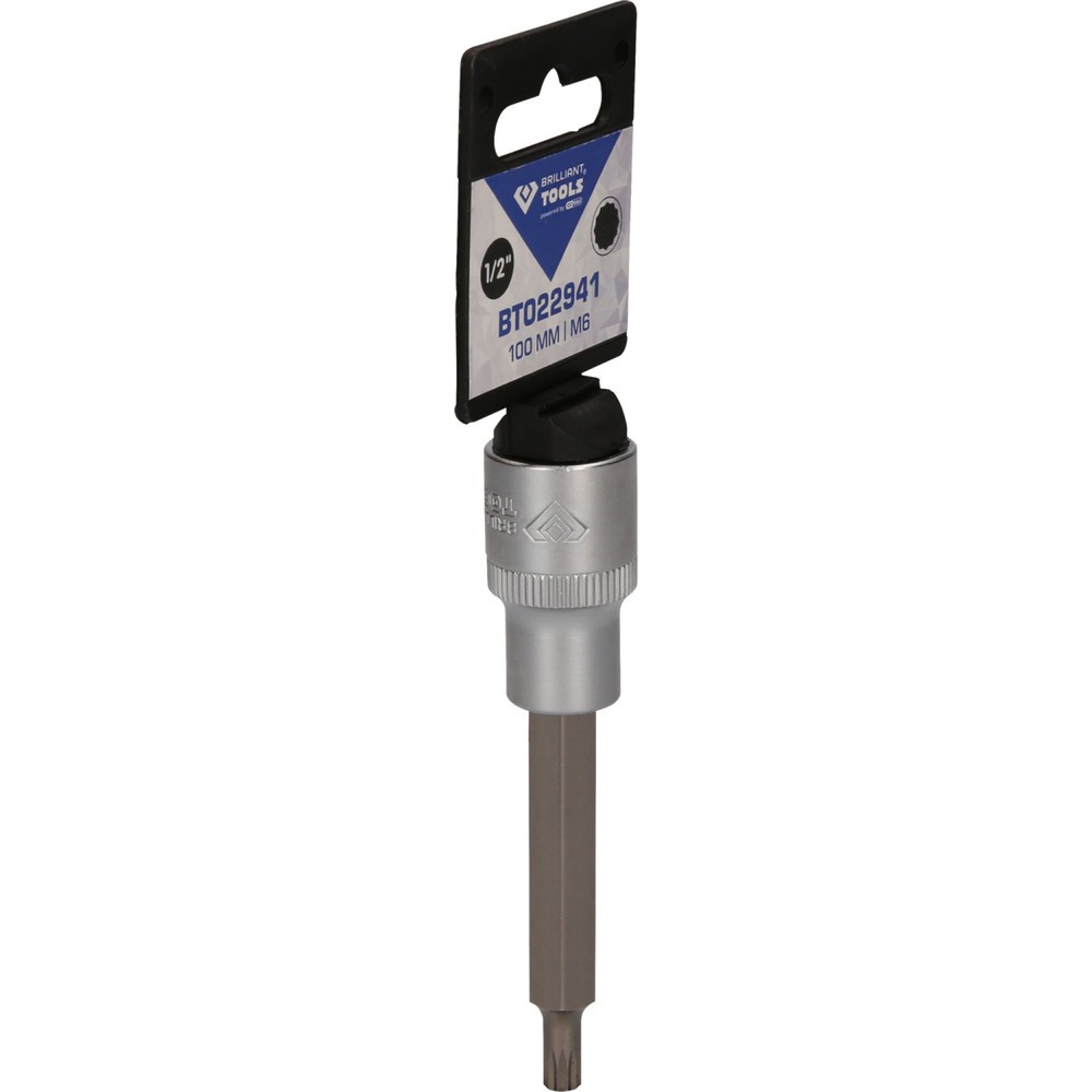 Produktabbildung Nr. 8: BRILLIANT TOOLS 1/2" Vielzahn-Bit-Stecknuss, 100 mm lang, M6