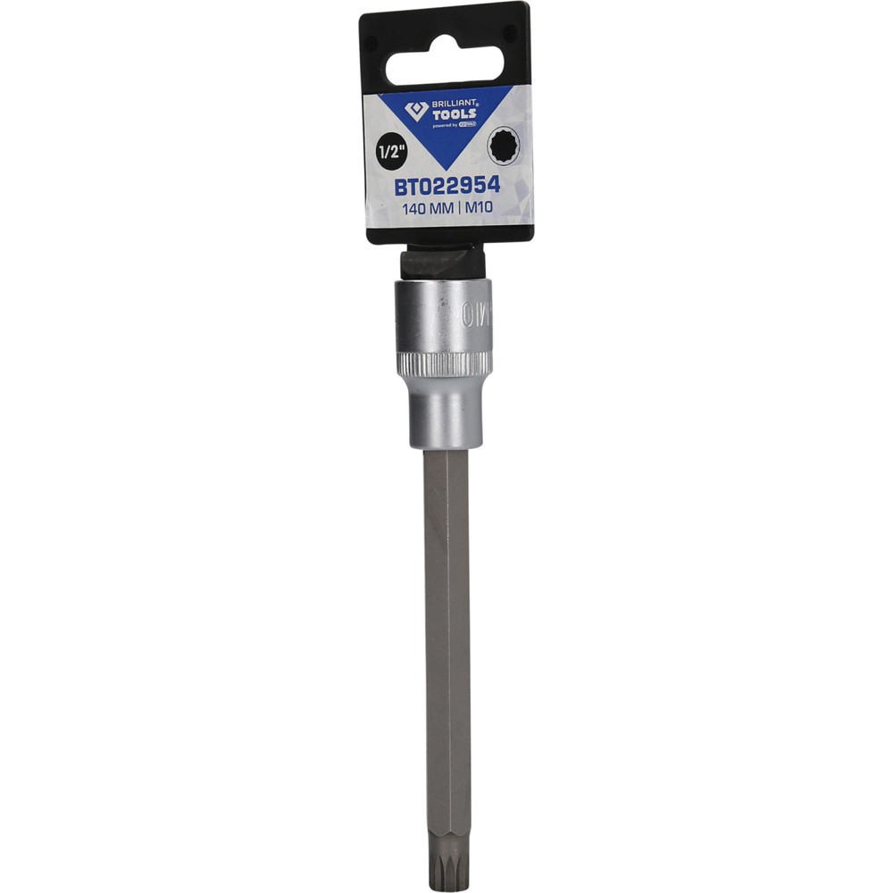 Produktabbildung Nr. 5: BRILLIANT TOOLS 1/2" Vielzahn-Bit-Stecknuss, 140 mm lang, M10