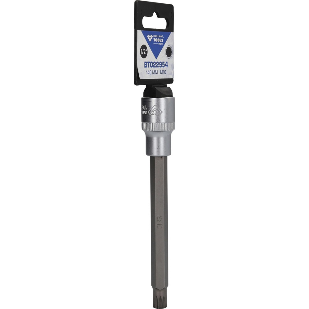 Produktabbildung Nr. 8: BRILLIANT TOOLS 1/2" Vielzahn-Bit-Stecknuss, 140 mm lang, M10