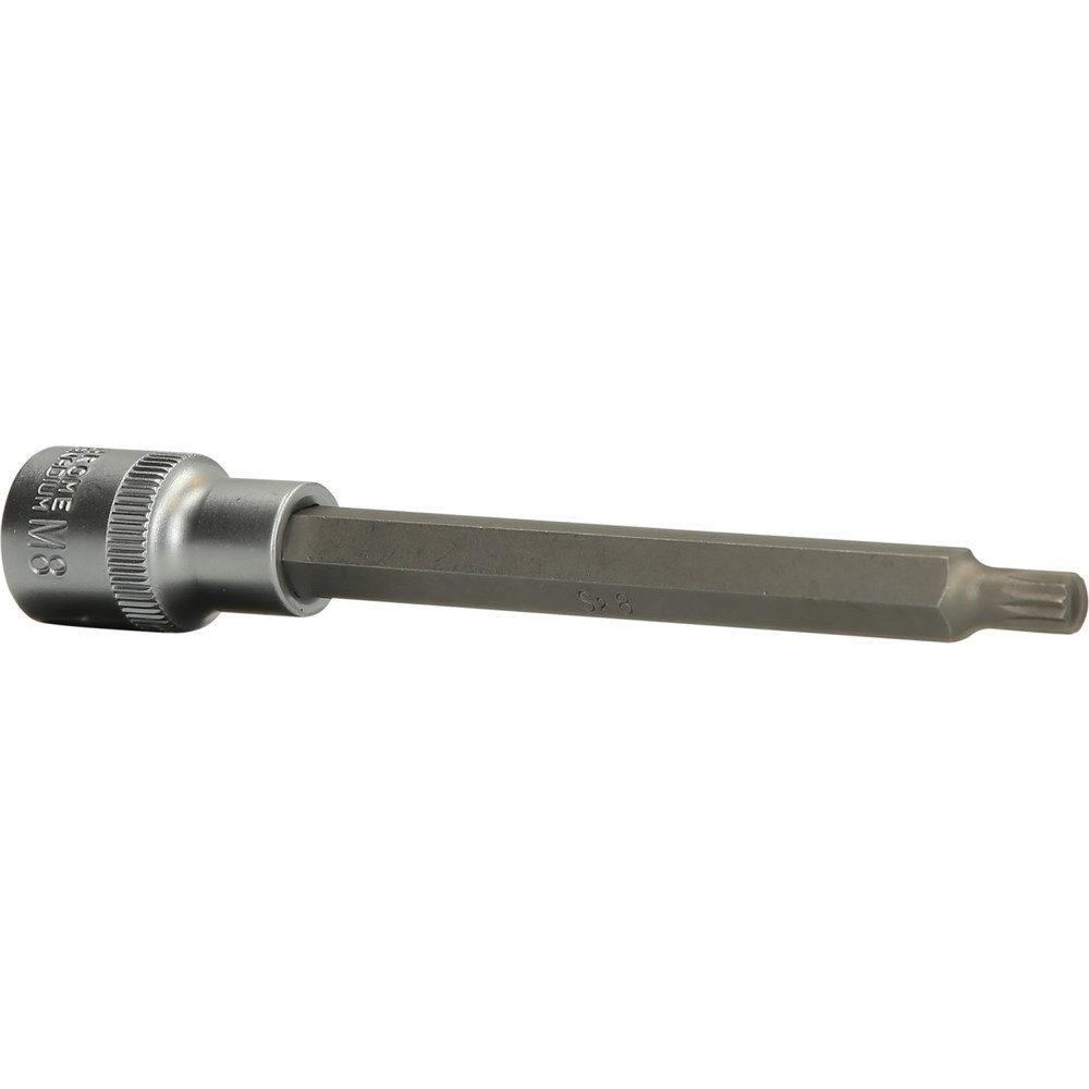 Produktabbildung: BRILLIANT TOOLS 1/2" Vielzahn-Bit-Stecknuss, 140 mm lang, M8