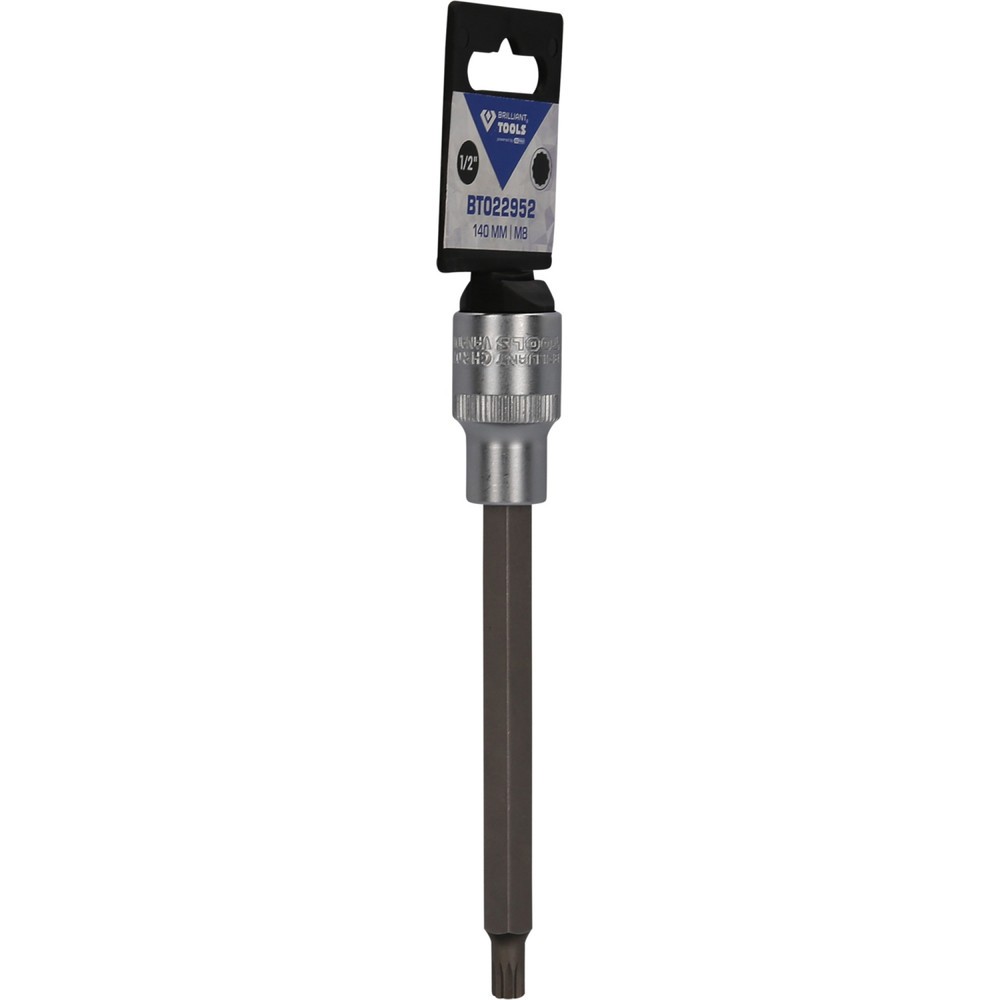 Produktabbildung Nr. 8: BRILLIANT TOOLS 1/2" Vielzahn-Bit-Stecknuss, 140 mm lang, M8