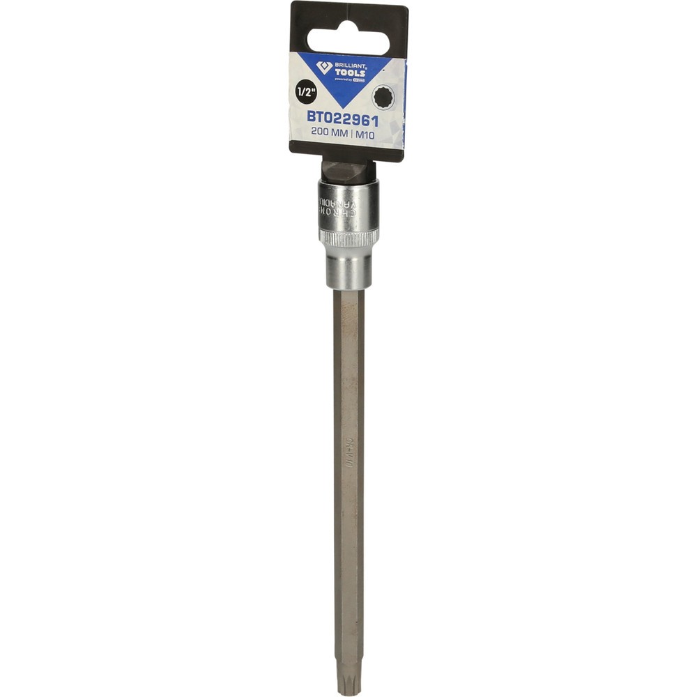 Produktabbildung Nr. 6: BRILLIANT TOOLS 1/2" Vielzahn-Bit-Stecknuss, 200 mm lang, M10