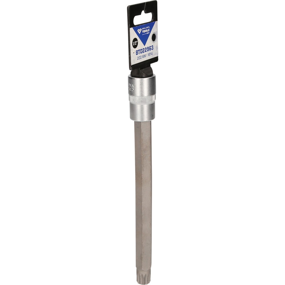 Produktabbildung Nr. 9: BRILLIANT TOOLS 1/2" Vielzahn-Bit-Stecknuss, 200 mm lang, M14