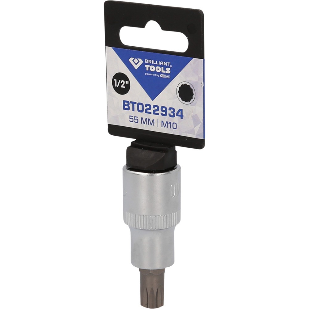 Produktabbildung Nr. 5: BRILLIANT TOOLS 1/2" Vielzahn-Bit-Stecknuss, 55 mm lang, M10