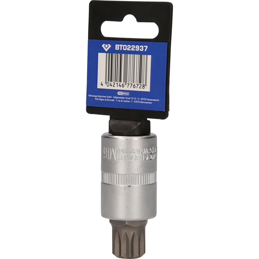 Produktabbildung Nr. 7: BRILLIANT TOOLS 1/2" Vielzahn-Bit-Stecknuss, 55 mm lang, M16