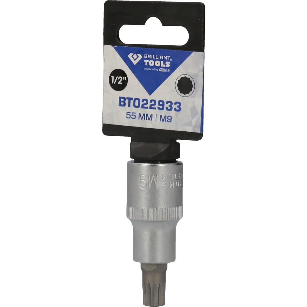 Produktabbildung Nr. 5: BRILLIANT TOOLS 1/2" Vielzahn-Bit-Stecknuss, 55 mm lang, M9