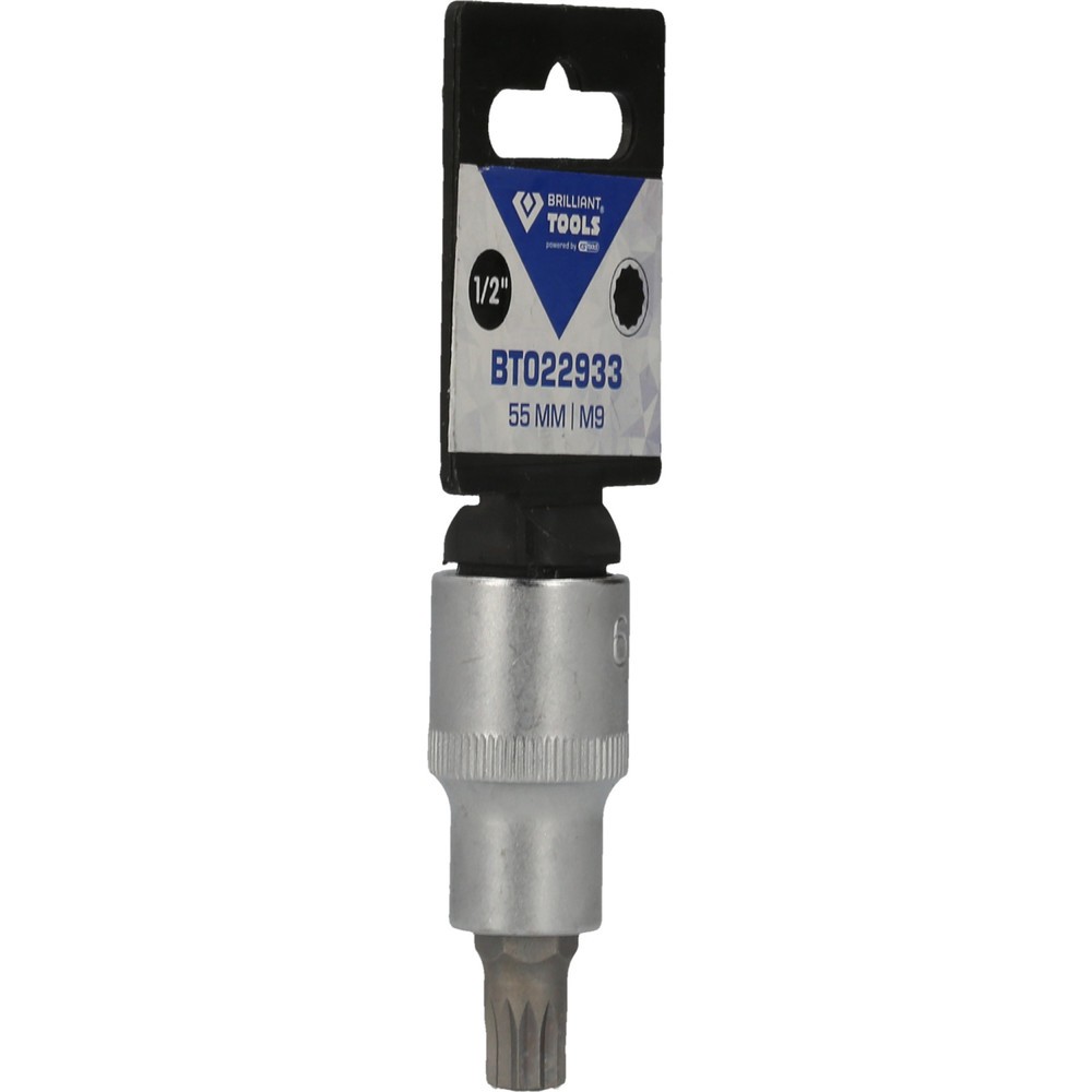 Produktabbildung Nr. 8: BRILLIANT TOOLS 1/2" Vielzahn-Bit-Stecknuss, 55 mm lang, M9