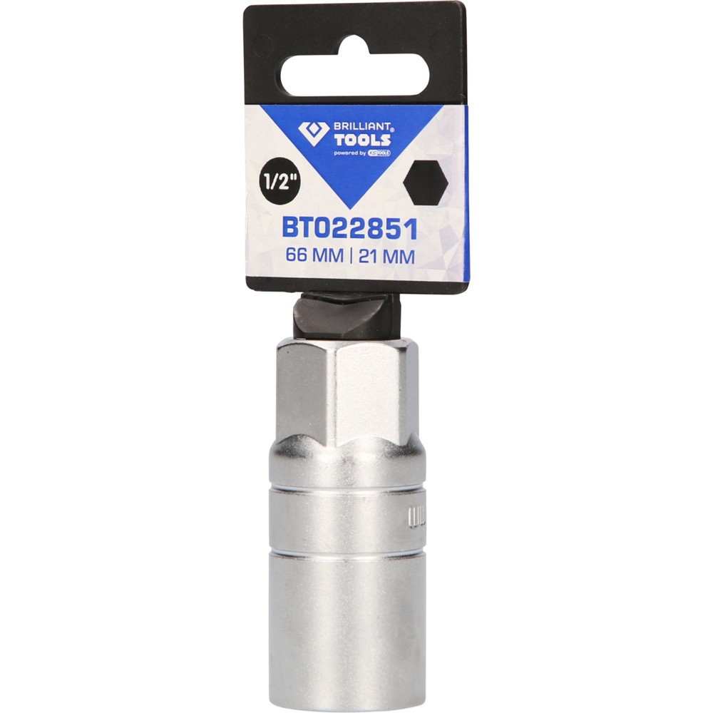 Produktabbildung Nr. 6: BRILLIANT TOOLS 1/2" Zündkerzen-Stecknuss, 21 mm