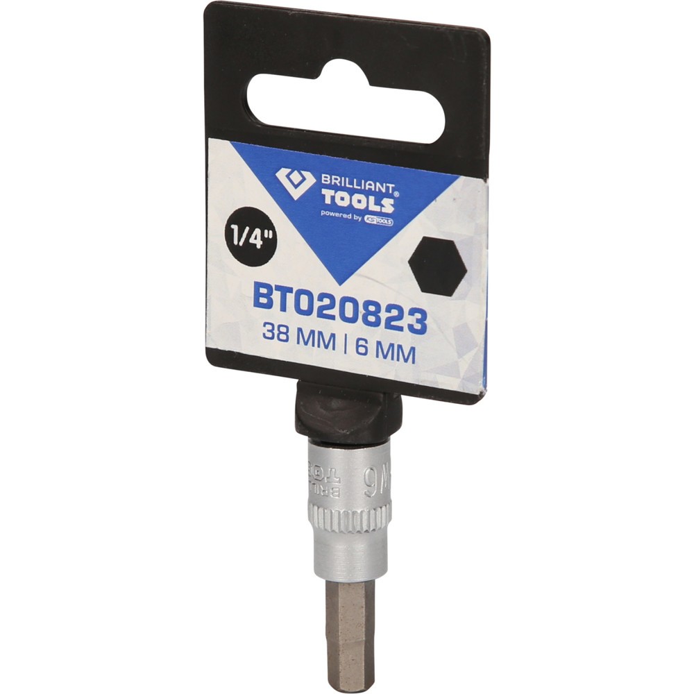 Produktabbildung Nr. 5: BRILLIANT TOOLS 1/4" Innensechskant Bit-Stecknuss, 6 mm