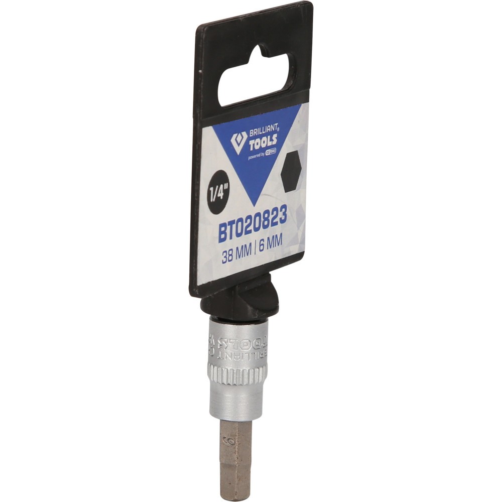 Produktabbildung Nr. 8: BRILLIANT TOOLS 1/4" Innensechskant Bit-Stecknuss, 6 mm