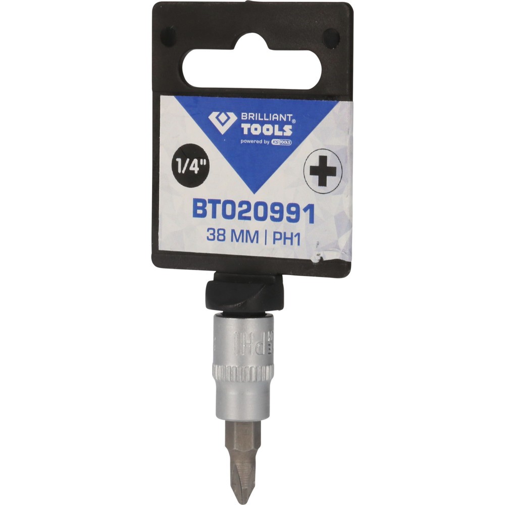 Produktabbildung Nr. 6: BRILLIANT TOOLS 1/4" PH Kreuzschlitz Bit-Stecknuss, PH1