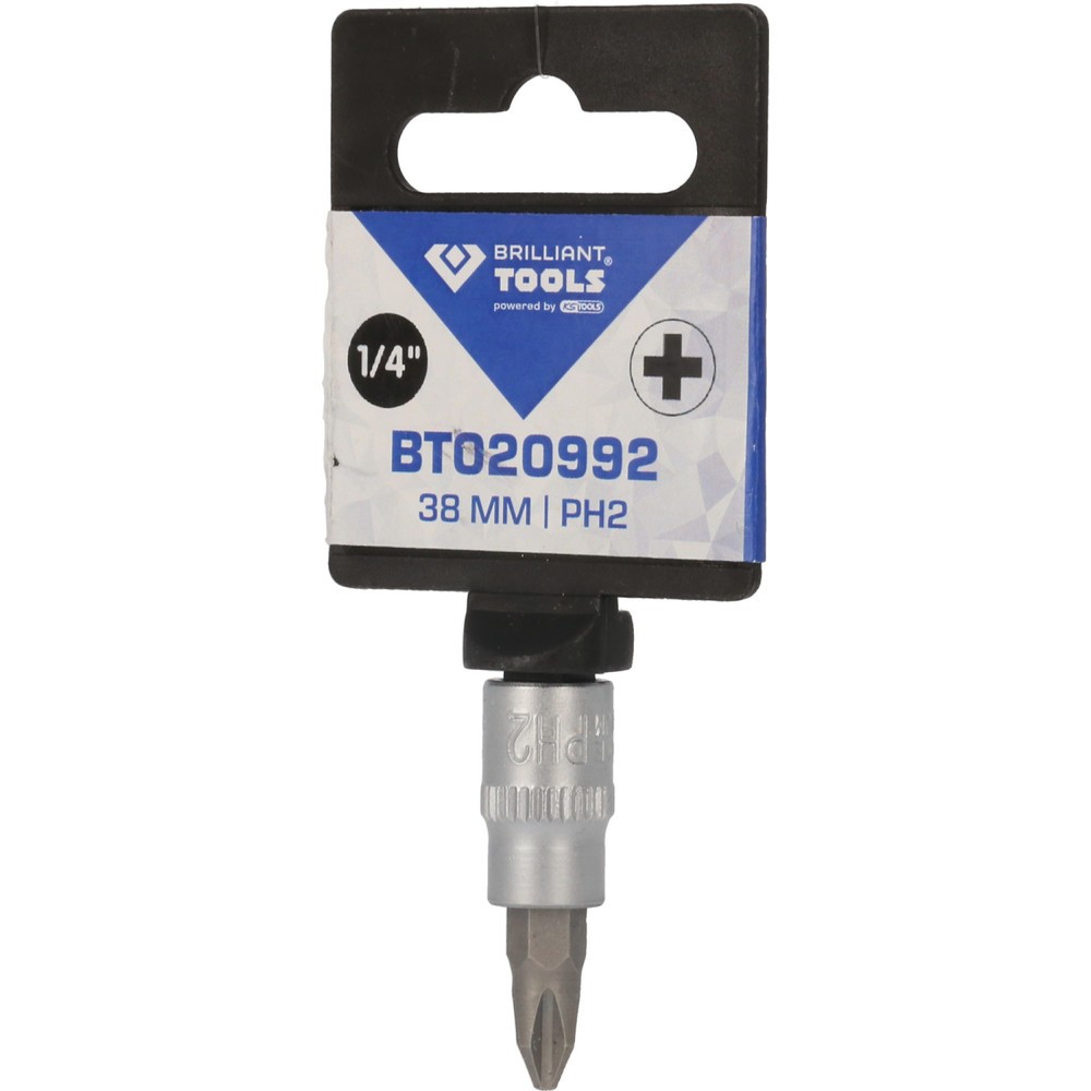 Produktabbildung Nr. 6: BRILLIANT TOOLS 1/4" PH Kreuzschlitz Bit-Stecknuss, PH2