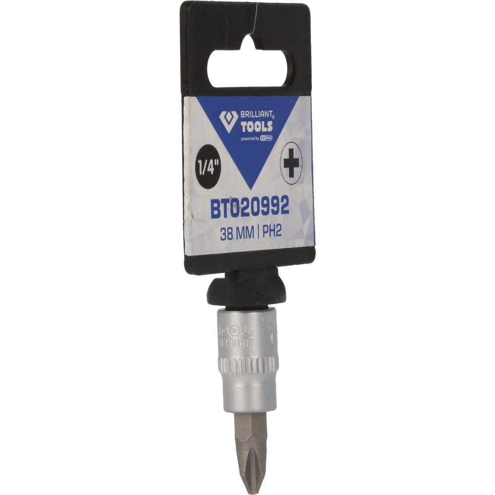 Produktabbildung Nr. 9: BRILLIANT TOOLS 1/4" PH Kreuzschlitz Bit-Stecknuss, PH2
