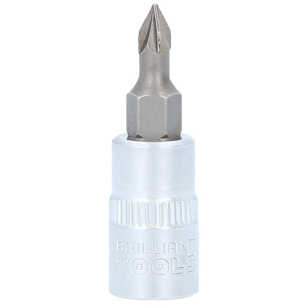 Produktabbildung: BRILLIANT TOOLS 1/4" PZ Kreuzschlitz Bit-Stecknuss, PZ0