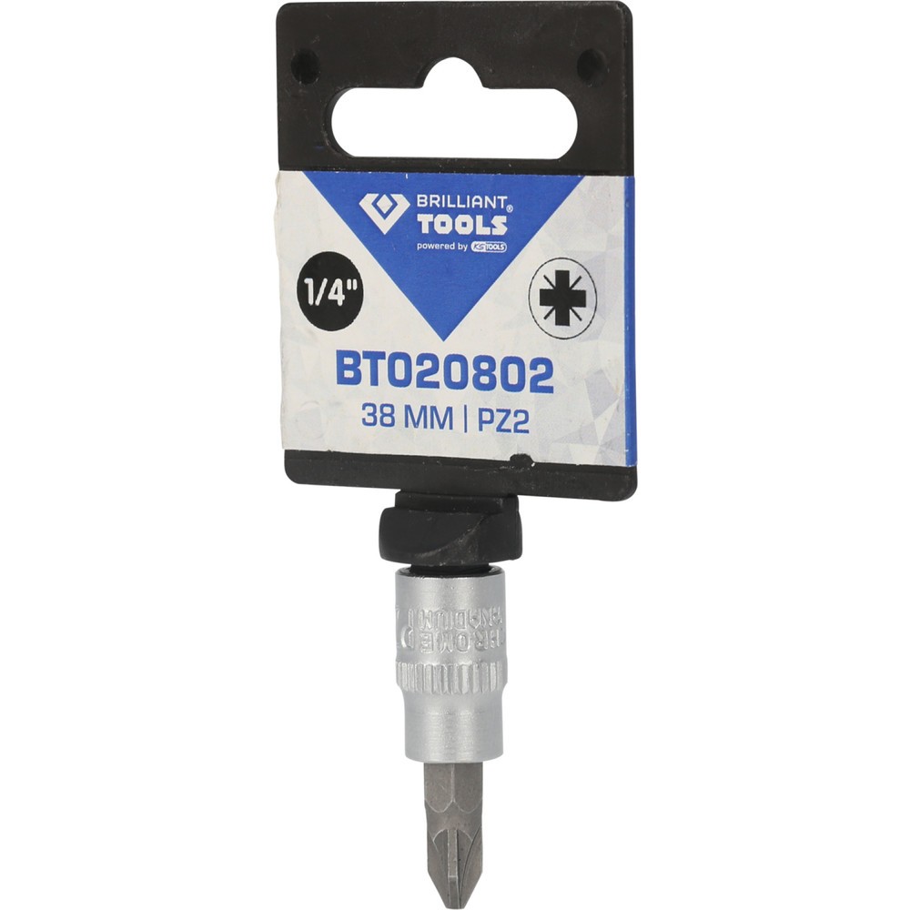 Produktabbildung Nr. 6: BRILLIANT TOOLS 1/4" PZ Kreuzschlitz Bit-Stecknuss, PZ2