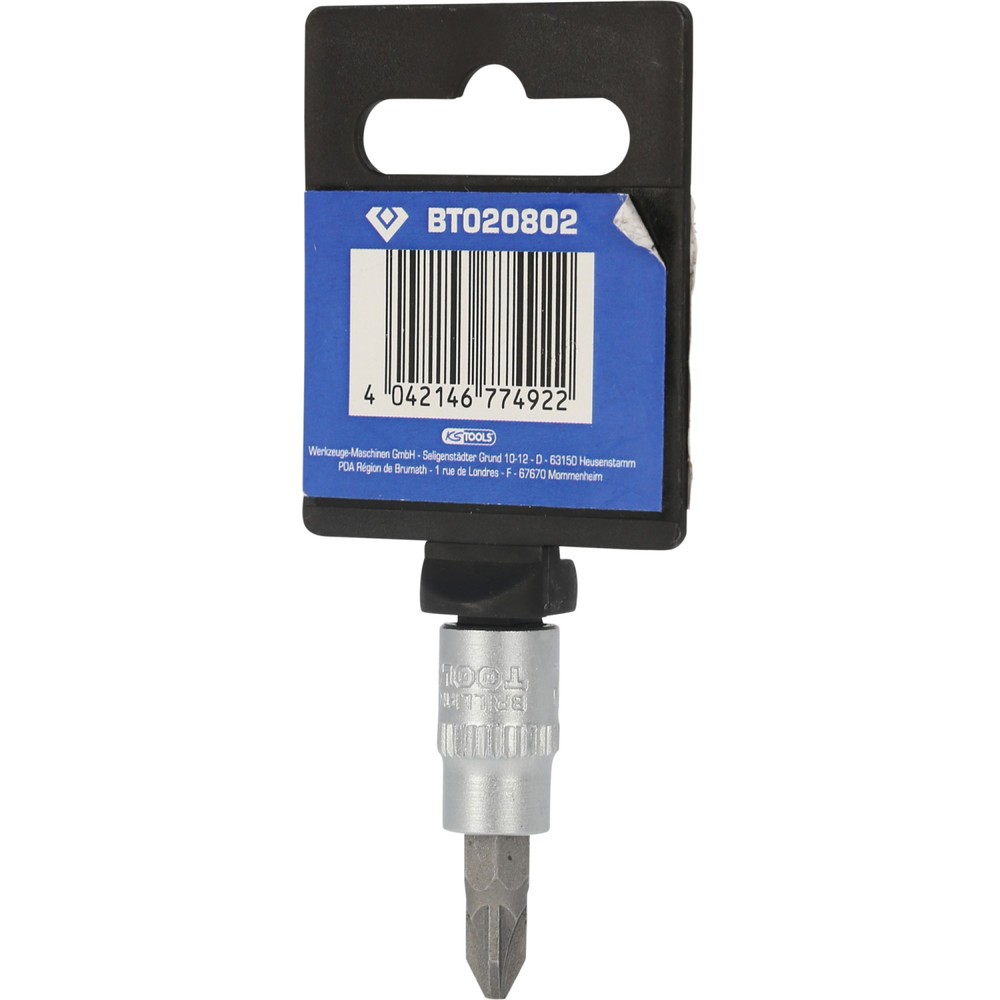 Produktabbildung Nr. 8: BRILLIANT TOOLS 1/4" PZ Kreuzschlitz Bit-Stecknuss, PZ2