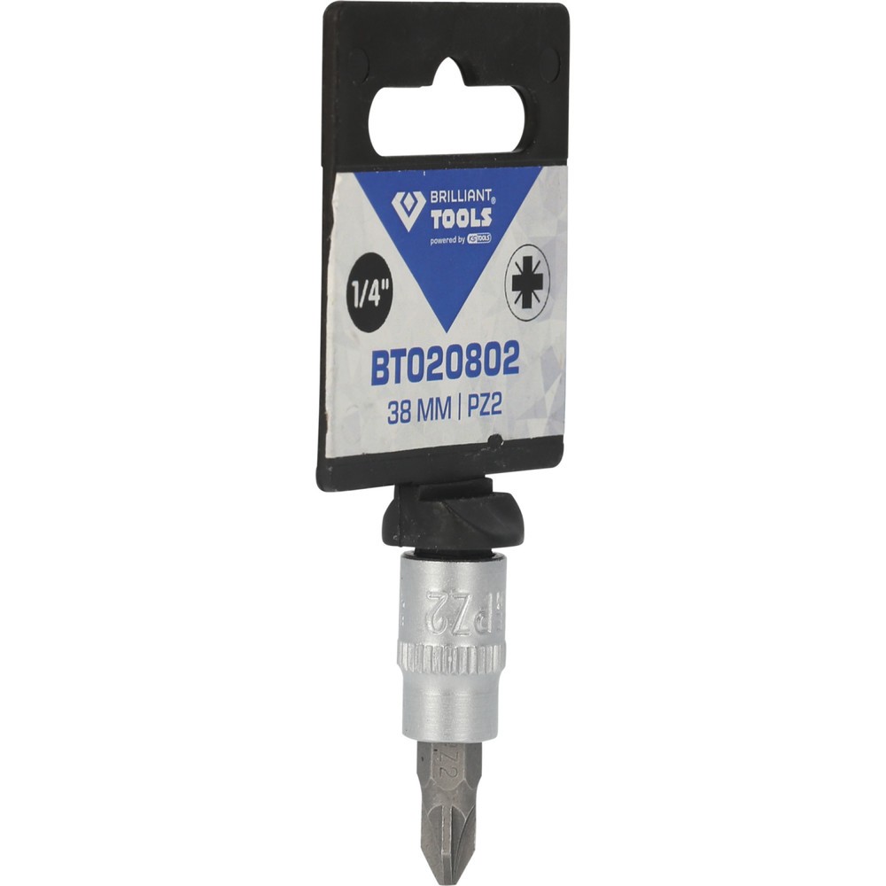 Produktabbildung Nr. 9: BRILLIANT TOOLS 1/4" PZ Kreuzschlitz Bit-Stecknuss, PZ2