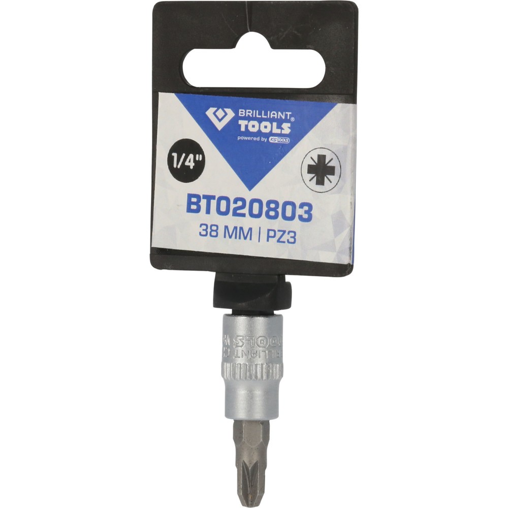 Produktabbildung Nr. 6: BRILLIANT TOOLS 1/4" PZ Kreuzschlitz Bit-Stecknuss, PZ3