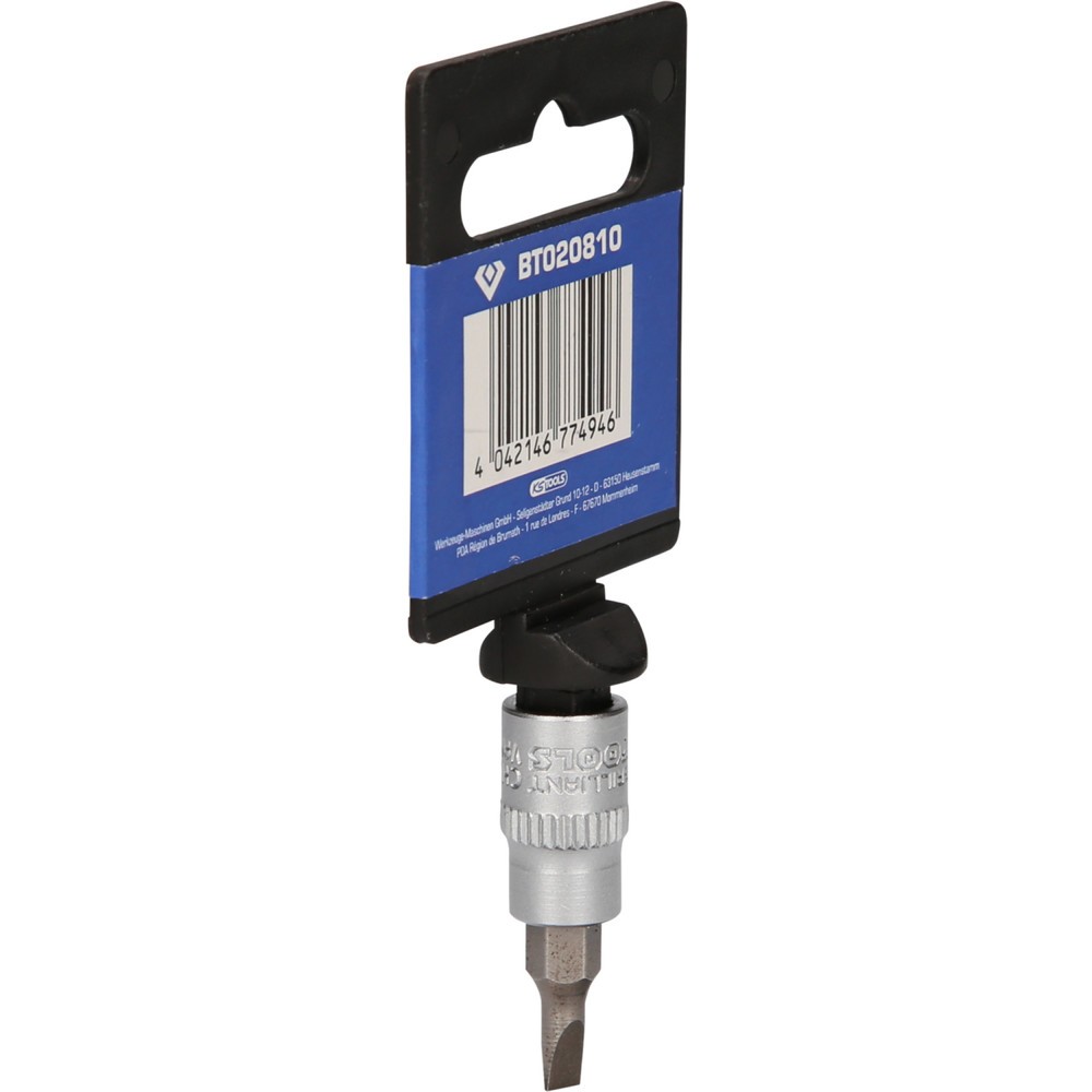 Produktabbildung Nr. 7: BRILLIANT TOOLS 1/4" Schlitz Bit-Stecknuss, 0,8 x 4 mm