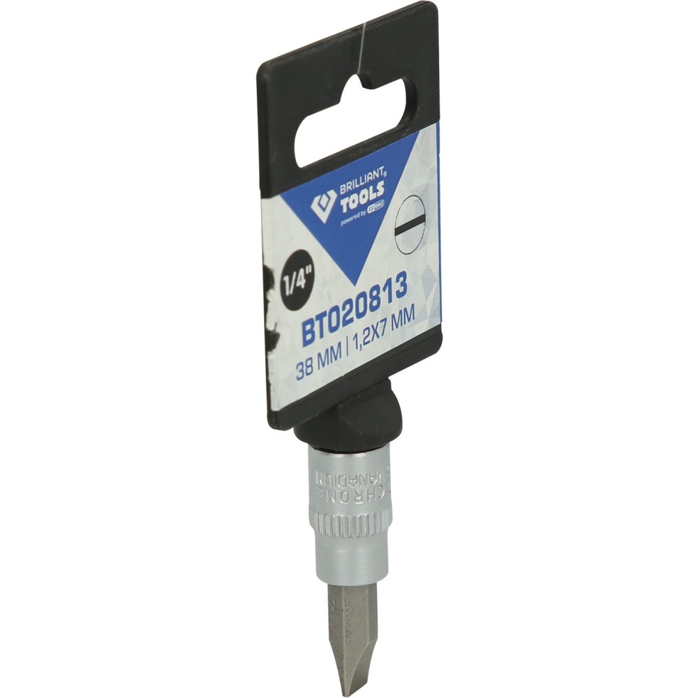 Produktabbildung Nr. 9: BRILLIANT TOOLS 1/4" Schlitz Bit-Stecknuss, 1,2 x 7 mm