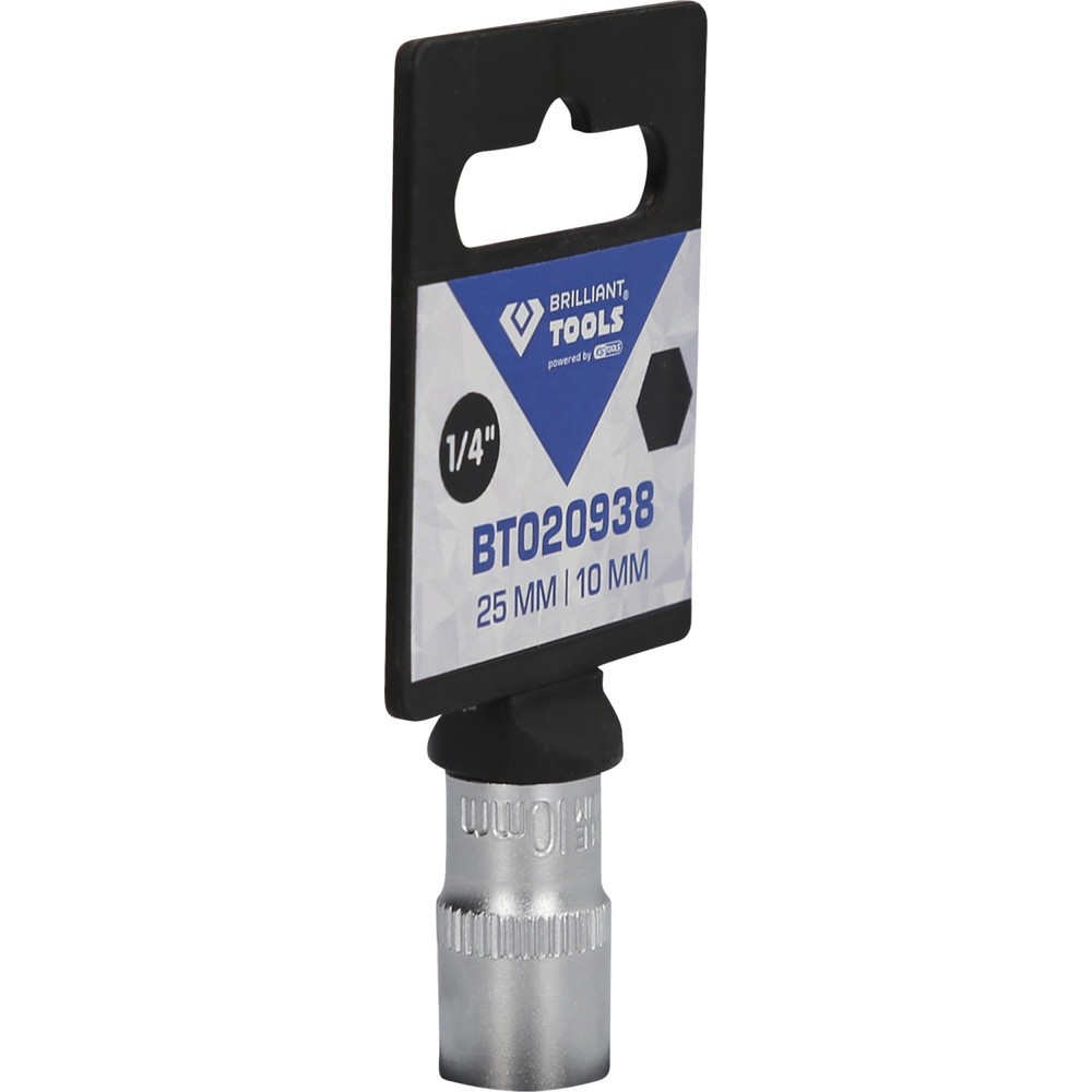 Produktabbildung Nr. 8: BRILLIANT TOOLS 1/4" Sechskant-Stecknuss, 10 mm