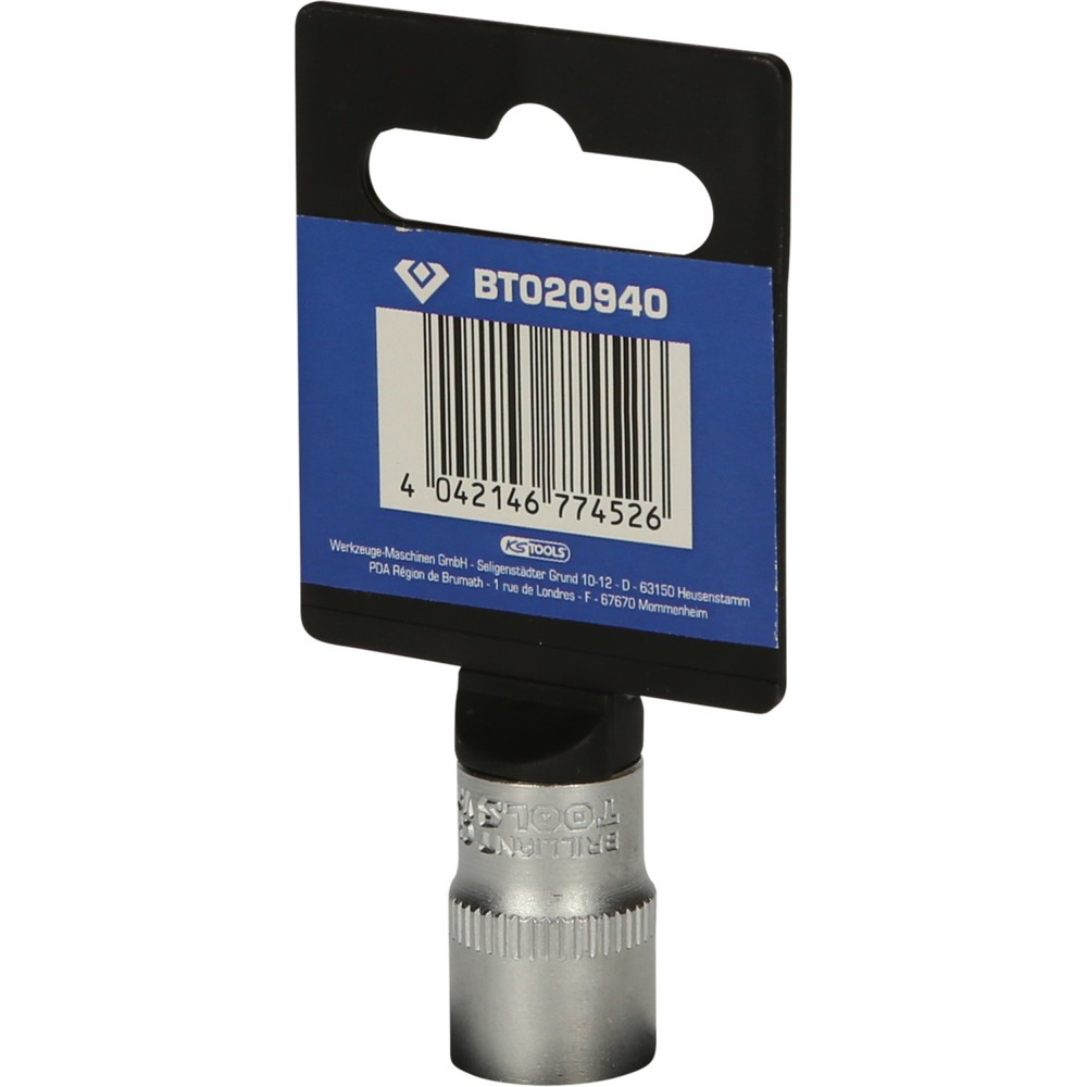 Produktabbildung Nr. 7: BRILLIANT TOOLS 1/4" Sechskant-Stecknuss, 12 mm